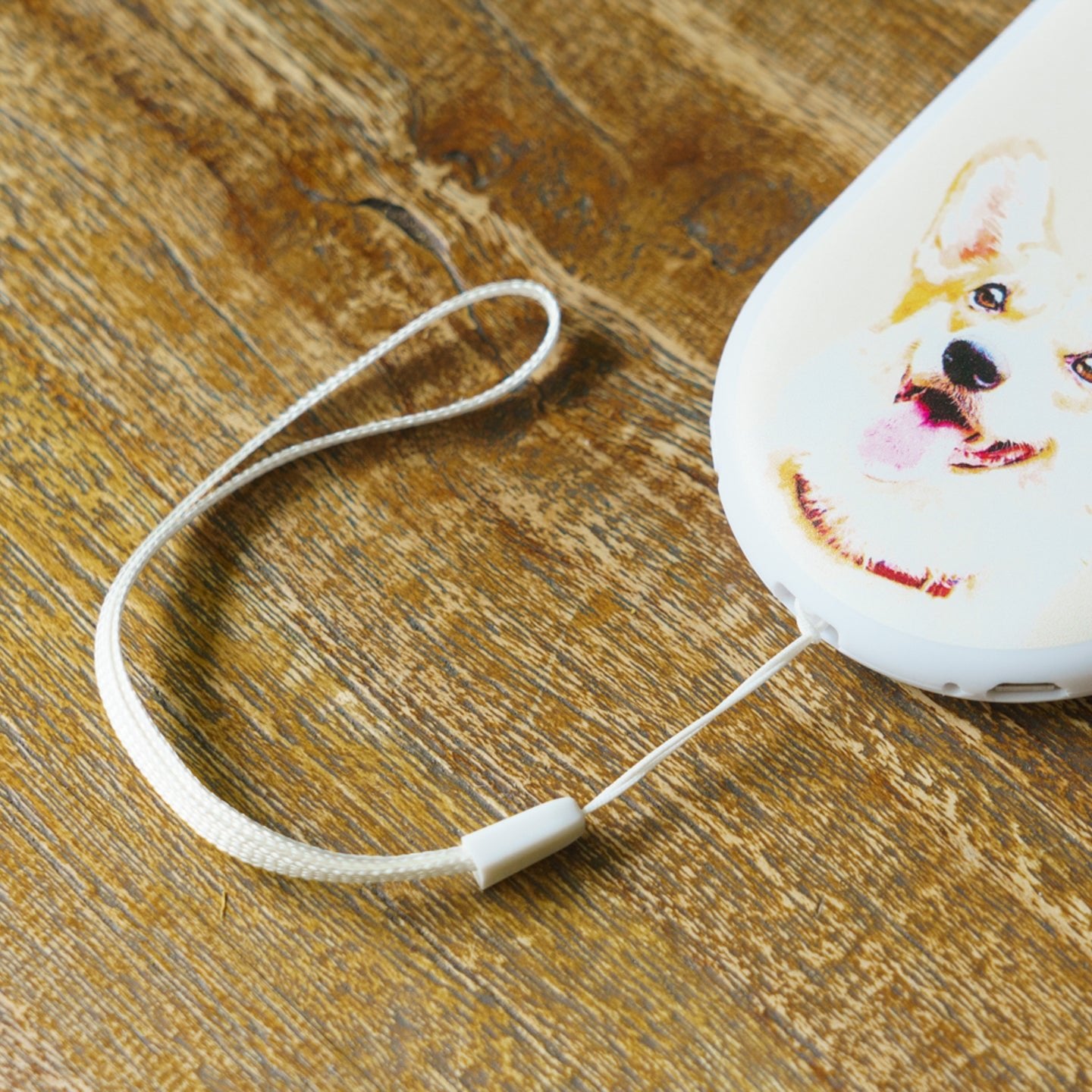 ペットの写真でオリジナルハンディファン (似顔絵ハンディファン) - うちの子グッズ Qoo │ ペットの写真を送るだけオリジナルうちの子グッズなら