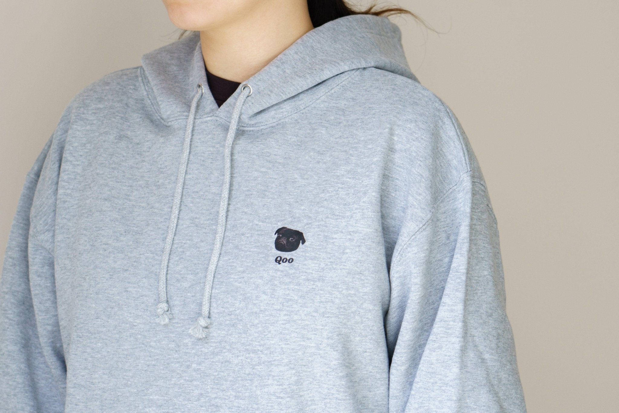 ペットの写真でオリジナルパーカー(似顔絵パーカー) - うちの子グッズ Qoo │ ペットの写真を送るだけオリジナルうちの子グッズなら