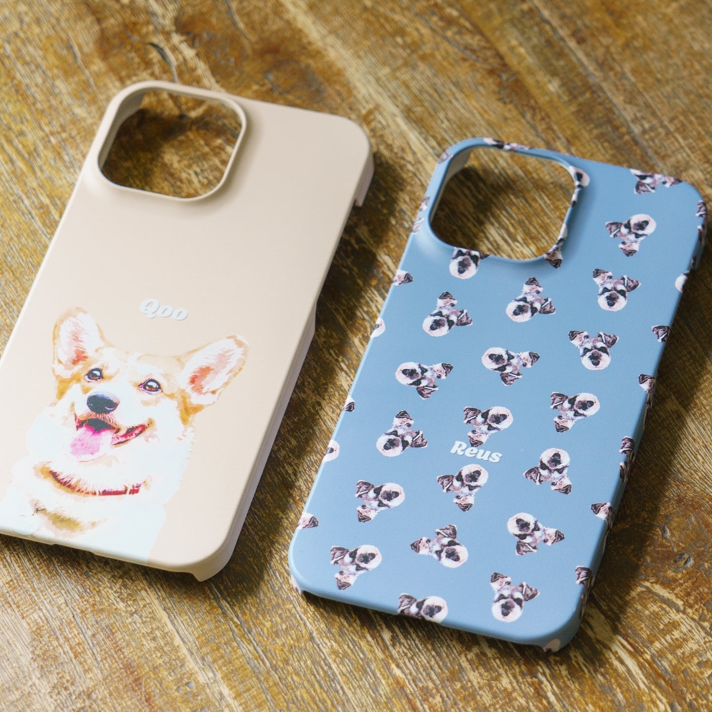ペットの写真でオリジナルスマホケース (似顔絵スマホケース) - うちの子グッズ Qoo │ ペットの写真を送るだけオリジナルうちの子グッズなら