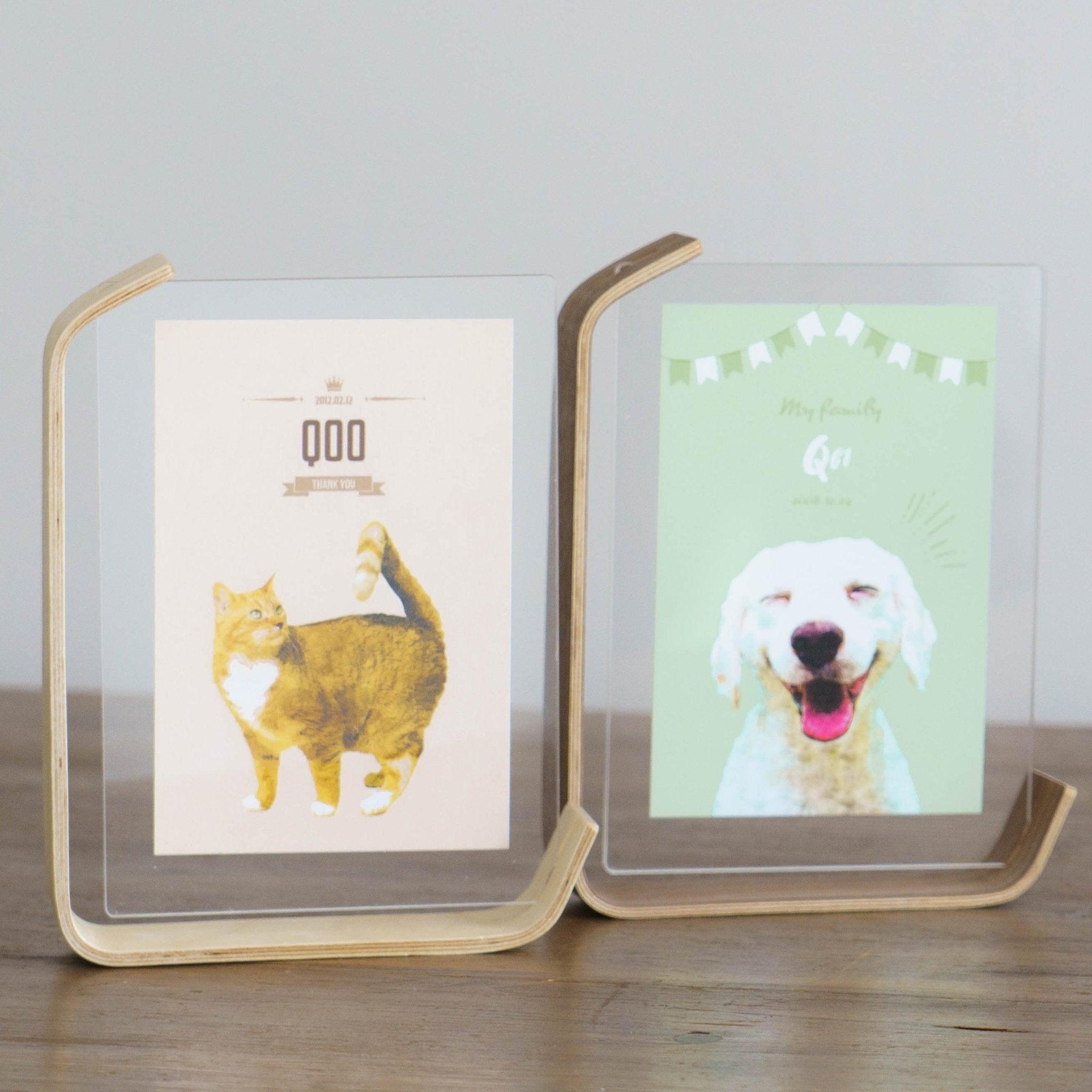 ペットの写真でオリジナルアートフォトスタンド (似顔絵フォトスタンド) - うちの子グッズ Qoo │ ペットの写真を送るだけオリジナルうちの子グッズなら