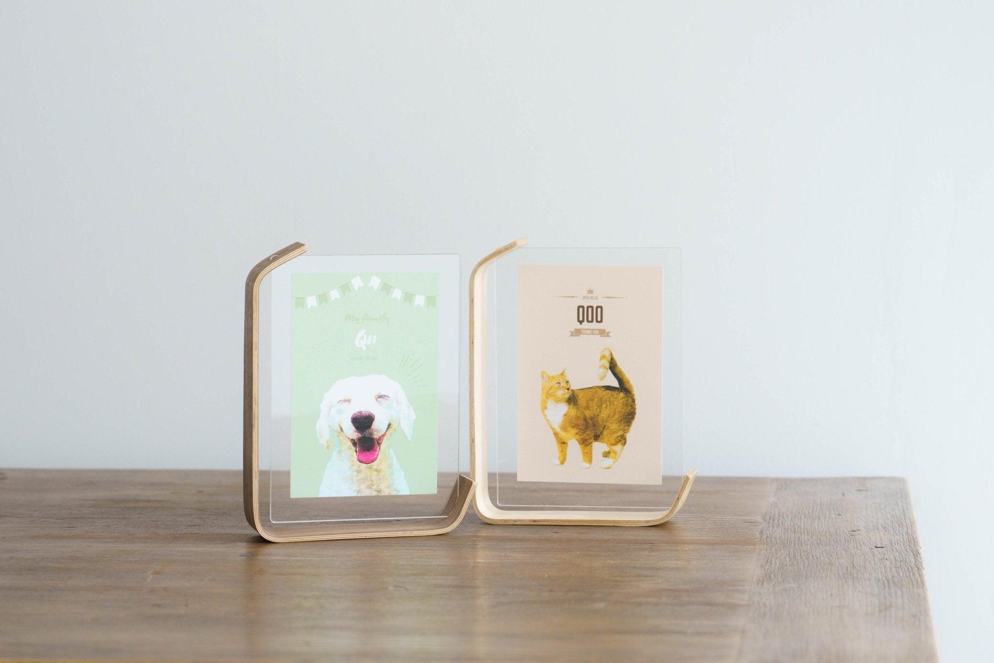 ペットの写真でオリジナルアートフォトスタンド (似顔絵フォトスタンド) - うちの子グッズ Qoo │ ペットの写真を送るだけオリジナルうちの子グッズなら