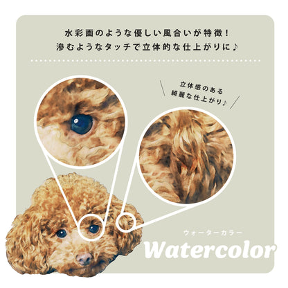 ペットの写真でオリジナル似顔絵アクリルキーホルダー - うちの子グッズ Qoo │ ペットの写真を送るだけオリジナルうちの子グッズなら